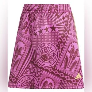 Adidas X Farm Rio Women's Tropical Print Skirt - Pink, NWT , size XXS
